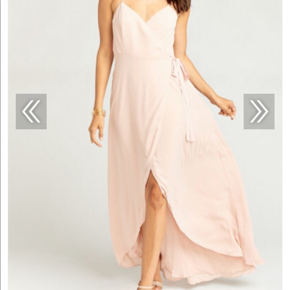 Dusty rose Mariah wrap dress
